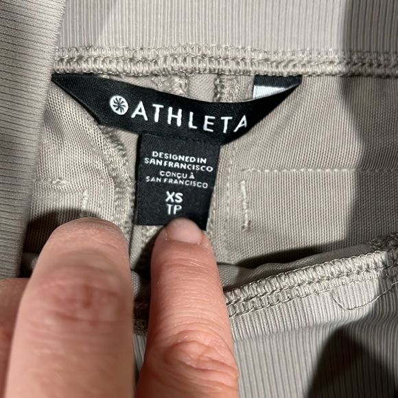 Athleta - XS, Venice wide leg pant, gray beige - Picture 7 of 8